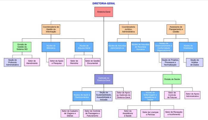 Organograma da Diretoria Geral